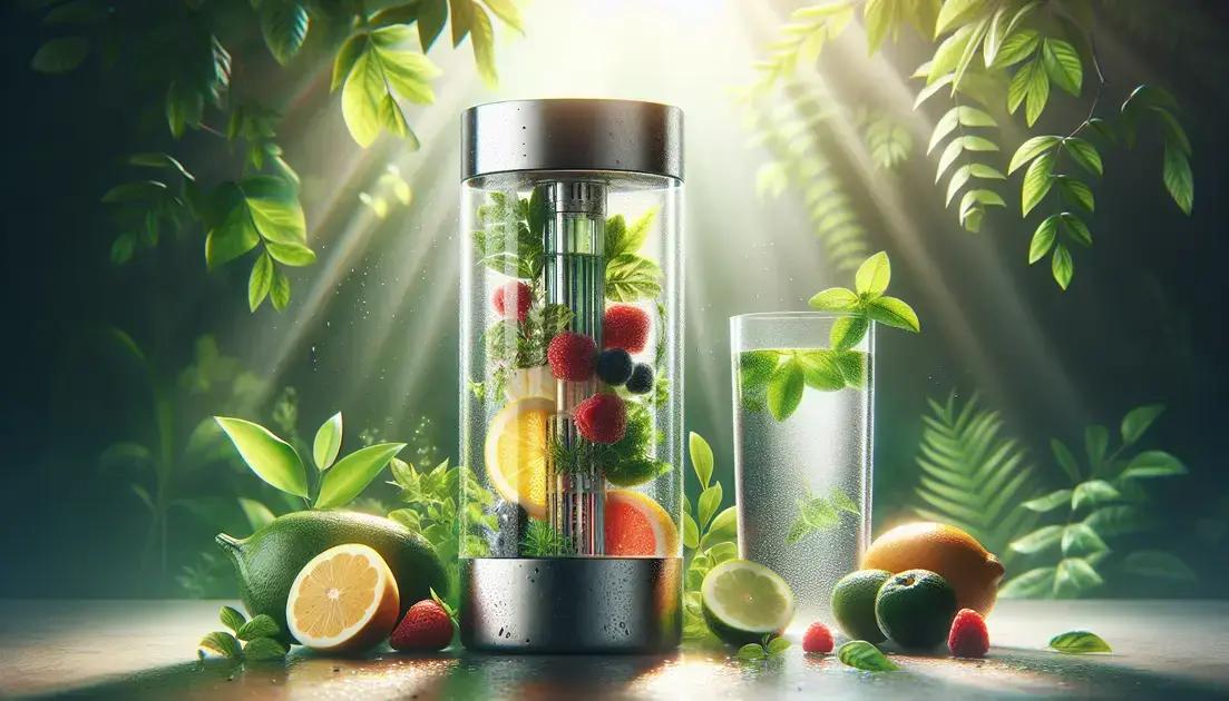 Detox Diário com Água Mineralizada e Infusor BioQlife