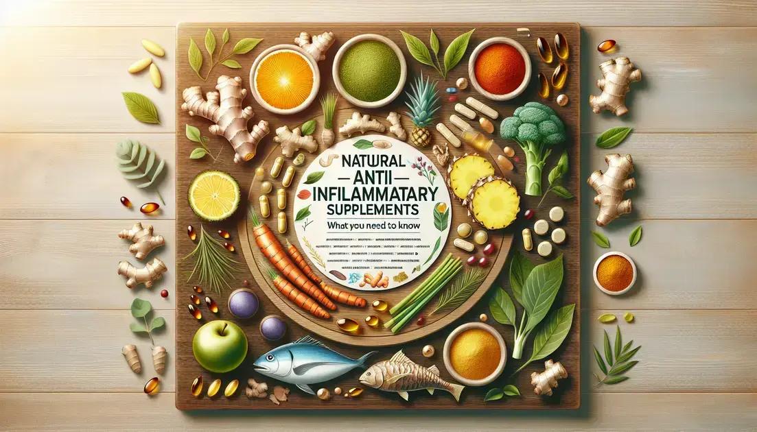 Suplementos Naturais Anti-Inflamatórios: O Que Você Precisa Saber